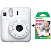 تصویر دوربین عکاسی چاپ سریع اینستکس مینی 12 فوجی فیلم Fujifilm Instax Mini 12 White+Film10 