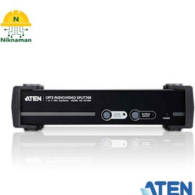 تصویر ویدئو اسپلیتر 4 پورت VGA-Audio-Rs232 آتن (ATEN) مدل VS1504 