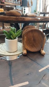 تصویر بشقاب چوبی چیدا 