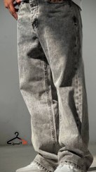 تصویر شلوار لی مردانه مام فیت zara - آبی / ۴۶ 