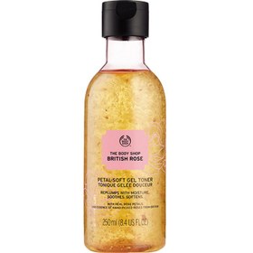 تصویر تونر British Rose گل رز بریتانیایی بادی شاپ 250ml The Body Shop British Rose Petal-Soft Gel Toner