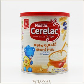 تصویر سرلاک گندم و میوه به همراه شیر نستله مناسب کودکان از پایان 8 ماهگی ا Nestle Cerelac Whea Nestle Cerelac Whea