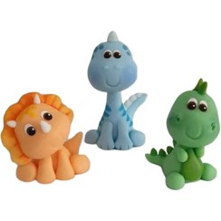 تصویر تاپر کیک دایناسور مجموعه 3 عددی - گوگولی ها 