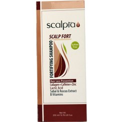 تصویر شامپو تقویت کننده موی سر 200 میلی لیتر اسکالپیا Scalp Fort Fortifying Shampoo 200 ml Scalpia