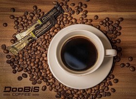 تصویر قهوه اسپرسو فوری دوبیس ساشه بلک کافی اسپرسو صددرصد عربیکا دوبیس 40 عدد Doobis Black Coffee Espersso 100 Arabica 40 Sachets