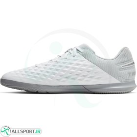 تصویر کفش فوتسال نایک تمپو طرح اصلی Nike Tiempo Legend 8 Club Ic M White Grey 