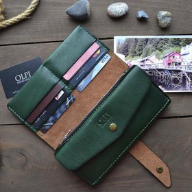 تصویر الگوی کیف پول چرم T157 