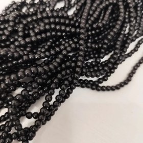 تصویر مروارید سنگی مشکی سایز 4میل 