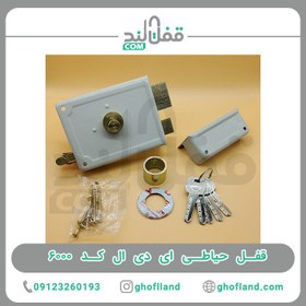 تصویر قفل حیاطی ای دی ال کد ۶۰۰۰ 