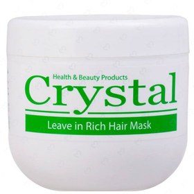 تصویر ماسک موی مغذی کریستال مدل بدون آبکشی ا Crystal Hair Leave In Rich Hair Mask500ml Crystal Hair Leave In Rich Hair Mask500ml
