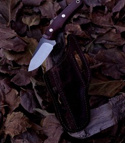 تصویر چاقوی نک نایف مدل سنجاب دسته میکارتا با غلاف چرم طبیعی 