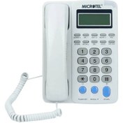 تصویر تلفن رومیزی میکروتل مدل SP-F203CID دو خط 