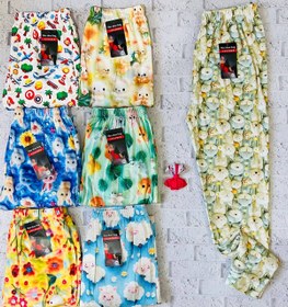 تصویر شلوار اسلش مخمل زنانه استیکری طرح ۳ بعدی 