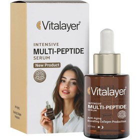 تصویر سرم مولتی پپتاید ضد چروک ویتالیر 30 میلی لیتر Intensive Multi Peptide Serum Vitalayer 30 ml