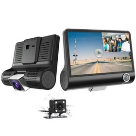 تصویر دوربین ثبت وقایع خودرو سه لنز 3lens Video car DVR