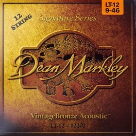 تصویر خرید سیم گیتار Dean Markley برای گیتار آکوستیک ۱۲ سیم – Vintage Bronze 