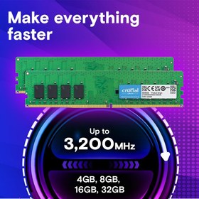 تصویر رم کروشیال 8GB 3200MHz CL22 DDR4 