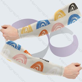 تصویر ساق دست با طرح colored hills 