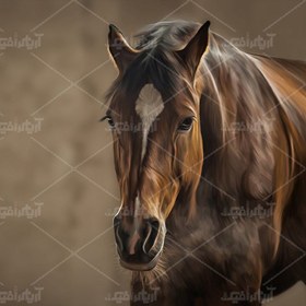 تصویر عکس با کیفیت اسب قهوه ای 
