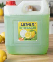 تصویر مایع ظرفشویی 4 لیتر - برند لمیکس - رایحه لیمو - درجه 2 