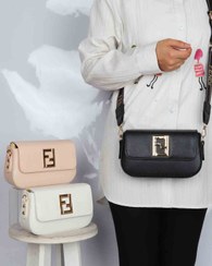 تصویر کیف پاسپورتی چرم زنانه فندی مدل 521 