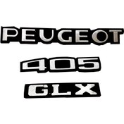 تصویر آرم صندوق عقب پژو ۴۰۵ GLX بسته ۳ عددی 