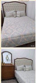 تصویر تخت خواب ژیوان - 200×120 / 9500000 / پاتختی 2000000 دراور 5000000 Wooden bed zhivan