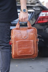 تصویر کوله پشتی چرم مکن 