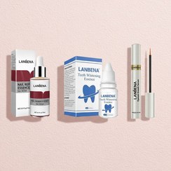 تصویر پکیج سرم تقویت ناخن تقویت مژه سفید کننده دندان مدل LANBENA 