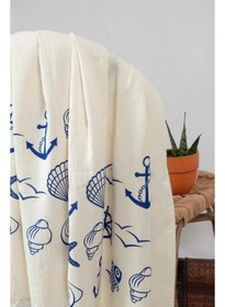 تصویر حوله ارگانیک دو لایه موسلین برند mulberry Muslin Peshtemal 2 Layer Organic Towel