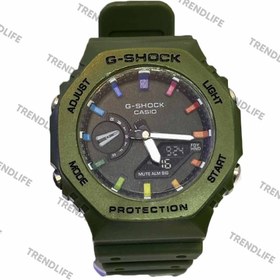 تصویر ساعت جی شاک GA2100 مردانه G-Shock-5851-G سبز 