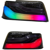 تصویر چراغ خطر اسپرت طرح bmw مولتی کالر تنظیم با کنترل مناسب برای پرشیا Multi-color bmw design sport warning light with proper control for Persia