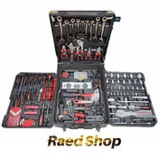 تصویر جعبه ابزار 187 عددی چمدانی BISSO ا tool box Durable tools set In Aluminum Tool Trolley Suitcase With Sockets Set