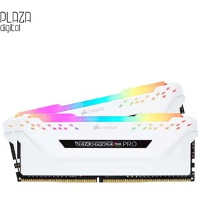 تصویر رم دسکتاپ DDR4 دو کاناله 3600 مگاهرتز کورسیر CL18 مدل VENGEANCE RGB PRO White ظرفیت 16 گیگابایت 