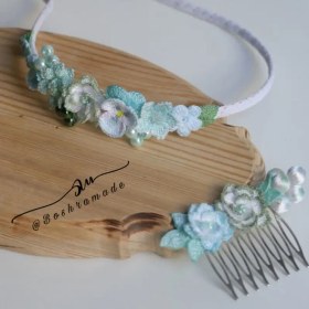 تصویر تل تزئینی گل آبی کد 1660 