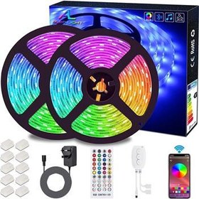 خرید و قیمت نوار RGB بلوتوث 10M نوار LED (2x5 متر) | ترب