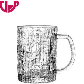 تصویر ماگ دلی گلس مدل یخی 