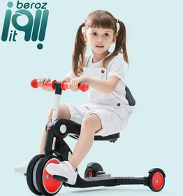 تصویر اسکوتر چندکاره کودکان شیائومی مدل tricycle «اورجینال - ارسال 1 ساعت» Childrens tricycle BH2A22197