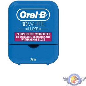 تصویر نخ دندان 35 متری اورال بی مدل 3d white luxe Dental floss 35m Oral