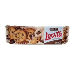 تصویر کوکی روشن لاویتا با تکه های شکلات 150 گرم Roshen Lavita cookie with chocolate 150gr