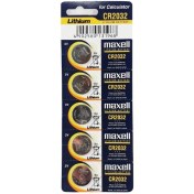 تصویر باتری سکه ای مکسل  بسته 5 عددی مدل CR 2032 High Minicell Battery Maxell Pack Of 5 CR 2032
