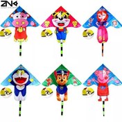 تصویر دلتا کایت بچه گانه با طرح کارتونی زنگوله دار 