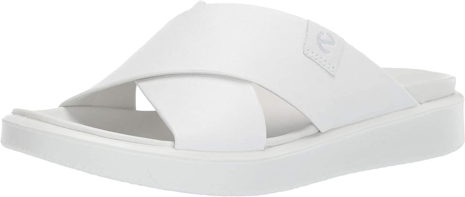 ECCO Women s Flowt Luxe Slide Sandal 4 4.5 White