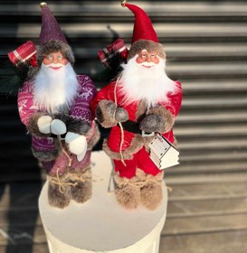 تصویر عروسک بابانوئل ۴۵ سانتی‌متری دکوری کریسمس 