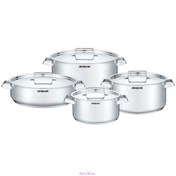 تصویر سرویس قابلمه ۸ پارچه عرشیا مدل ۳۳۷۷ Arshia 8pcs Stainless Steel Cookware Set SS768-3377