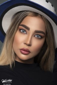 تصویر لنز چشم رنگی اُپتی کالر مدل Rita-Light-Blue رنگ آبی روشن 