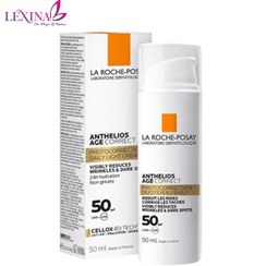 تصویر کرم ضد آفتاب بی رنگ لاروش پوزای SPF50 مدل آنتلیوس ایج کارکت حجم 50 میل اصل 