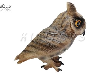 تصویر فیگور حیوانات ماکت جغد شاخدار بزرگ اسباب بازی Flying Owl Animals Figure 921 