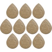 تصویر مهر نماز تربت کربلا مدل اشک طرح یا عباس بسته 10 تایی 