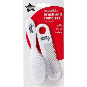 تصویر شانه و برس تامی تیپی Tommee Tippee ا Essential Basics Brush and Comb Set Essential Basics Brush and Comb Set